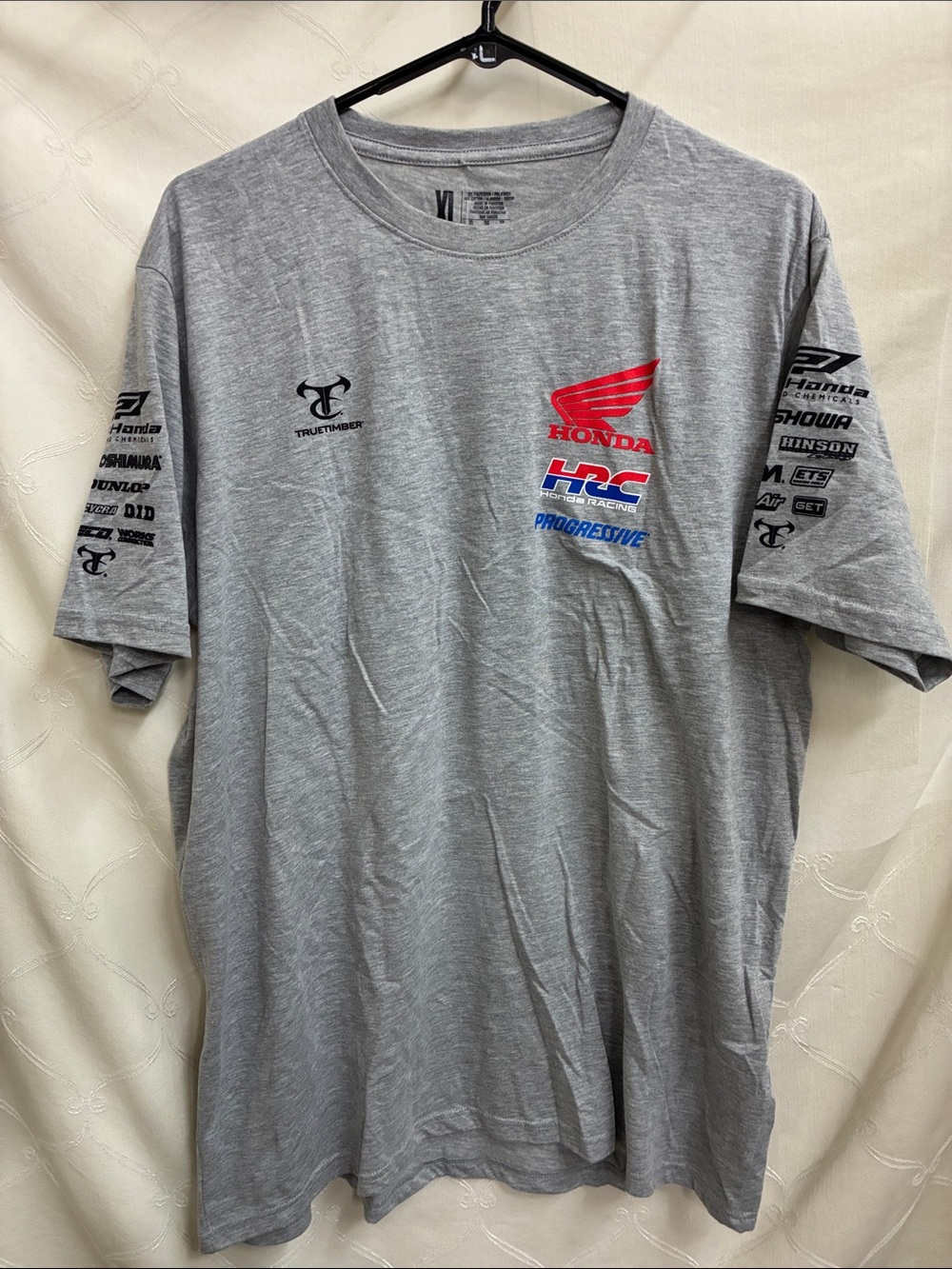Honda HRC Short Sleeve Crewneck T-Shirt - Gray